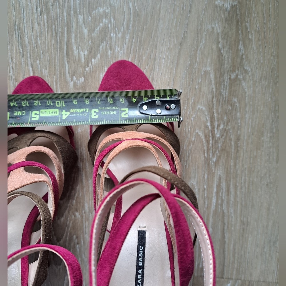 Zara Strappy Sandals size 37-6.5 - Picture 7 of 10